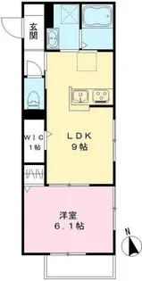 エスポワールA【1階】の間取り