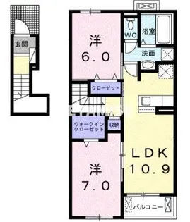 ブリーズ【2階】の間取り