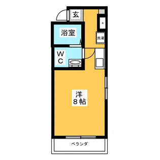 ステューディオ蕨【1階】の間取り