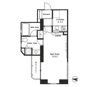 パークアクシス西麻布ステージ【6階】の間取り