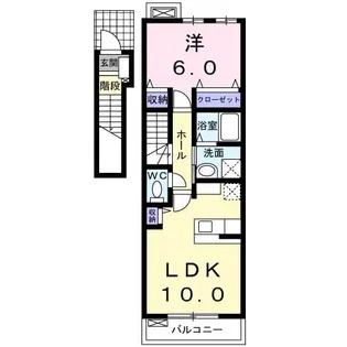 ラフレシール【2階】の間取り