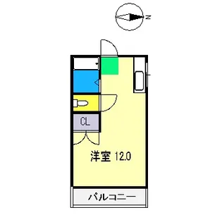クラウン朝倉【5階】の間取り