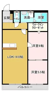 ウェストウッドヒルズ下沢【2階】の間取り