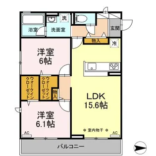 クレール【3階】の間取り