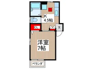 グリ-ンハイツ【1階】の間取り