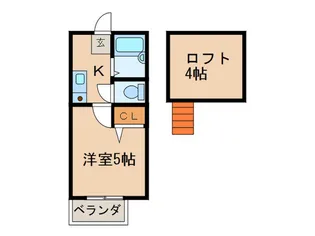 ジュノ-ブル新小岩南【2階】の間取り