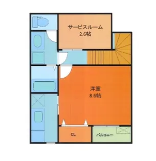 シャノワール【2階】の間取り