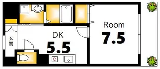 玉川ビル【5階】の間取り