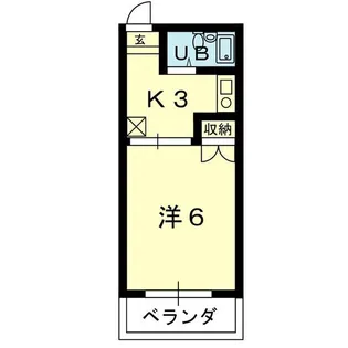 コーポひがし【3階】の間取り