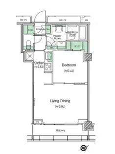 SHIBUYA CAST APARTMENT【16階】の間取り