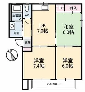 MEW HOUSE【1階】の間取り