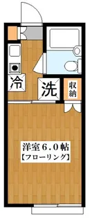 ワンククレ世田谷【2階】の間取り