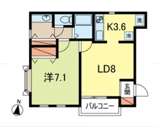 クレセール【2階】の間取り