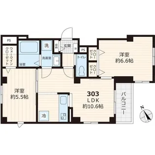 Yushima KWD 7【3階】の間取り