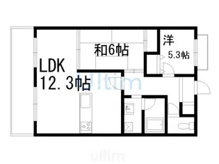 グランドゥール太秦【5階】の間取り