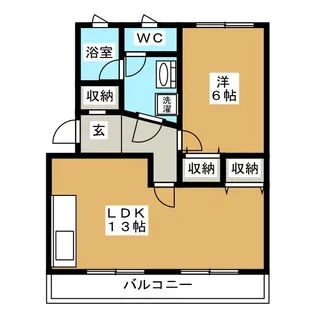 エクレール籠上【2階】の間取り