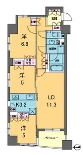 カスタリア東日本橋【2階】の間取り