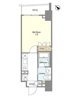 BLAU三ノ輪【6階】の間取り