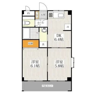 エルハイツ有弥の里【2階】の間取り