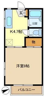 エクセルフラットB【2階】の間取り