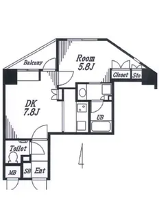 アクティヴュー新宿【11階】の間取り
