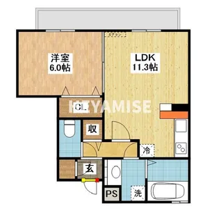 メゾンドラグルIIA棟【1階】の間取り