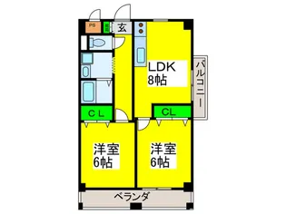 ESTEEM高石【4階】の間取り