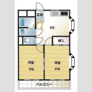 エクシード下山口【1階】の間取り