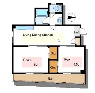 メゾンガーネット【2階】の間取り