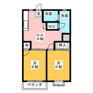 エルデハイム小田【1階】の間取り