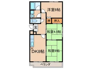 ウアクエレ【2階】の間取り