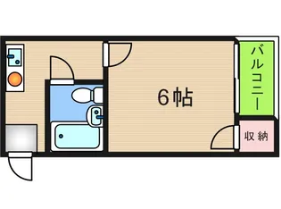 トミーズ玉出【4階】の間取り