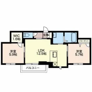 アビタシオン太子堂【1階】の間取り