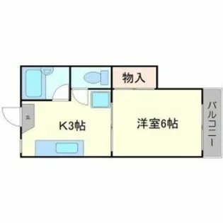 ナオミハイツ3【1階】の間取り