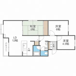 ボナンザプレイスII【3階】の間取り