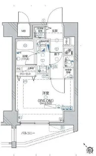 レア横濱反町駅前【4階】の間取り