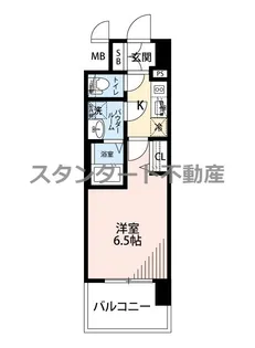 レジュールアッシュ桜宮リバーコート【8階】の間取り