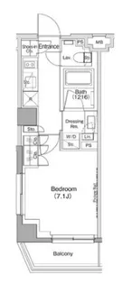 ザ・パークハビオ神泉【3階】の間取り