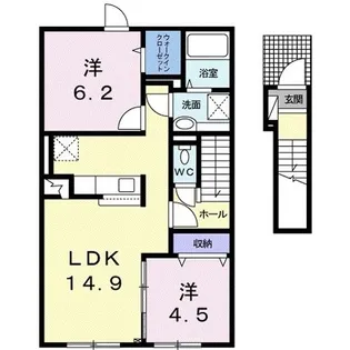 メゾン・フェリス【2階】の間取り