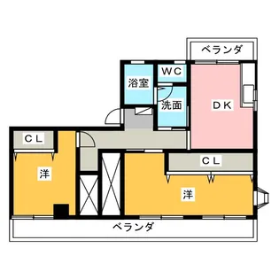 グランドベル【2階】の間取り