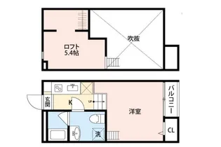 ブラインドサイド幕張【2階】の間取り