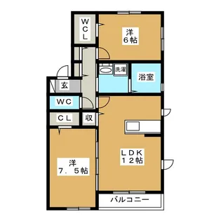 ラフィーネA【1階】の間取り