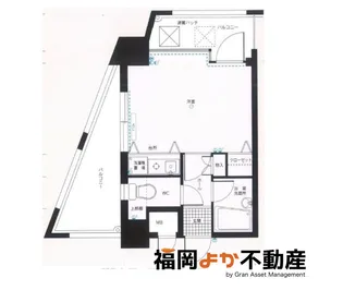 ピュアドーム博多エクセーヌ【6階】の間取り