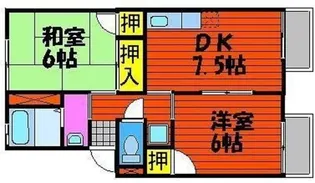 ファミール当新田【1階】の間取り