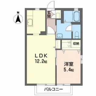 メゾン花巧房D【2階】の間取り