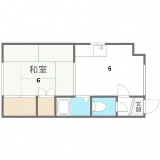 ラ・フォンティーヌ【1階】の間取り