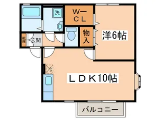 プレーゴH&T【2階】の間取り
