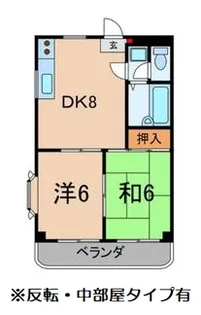 ヴィラ旭【2階】の間取り