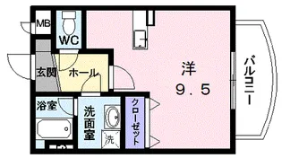 サンパティーク相生【2階】の間取り