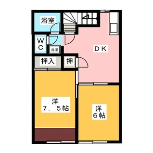柊シティー【2階】の間取り